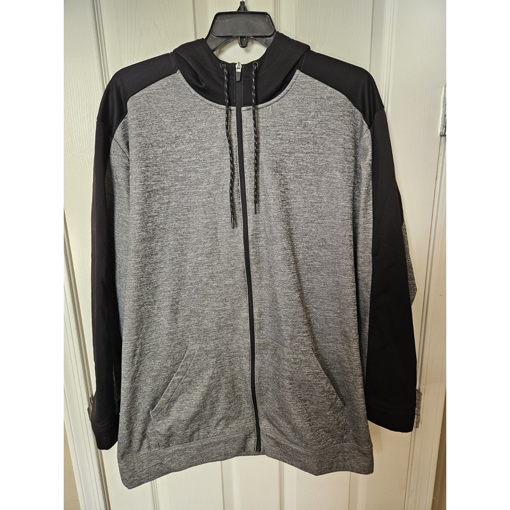 The Foundry Men's Full Zip Long Sleeve Hoodie Jacket Sweatshirt, Size 2XLT